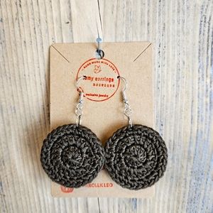 Handmade crochet earrings elegant earrings woven hoops accessories and jewelry